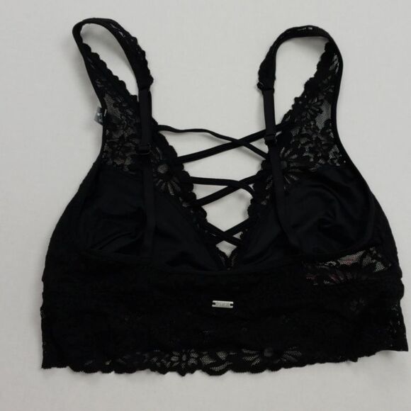 Pink Victoria's Secret black lace bralette NWT - Picture 6 of 8